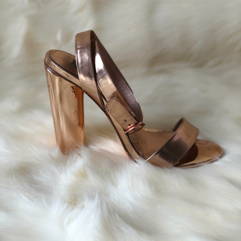 Steve Madden Rose Gold Treasure Heels